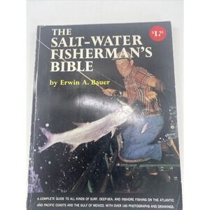 Vintage The Salt Water Fisherman's Bible Erwin A Bauer Doubleday Paperback Book